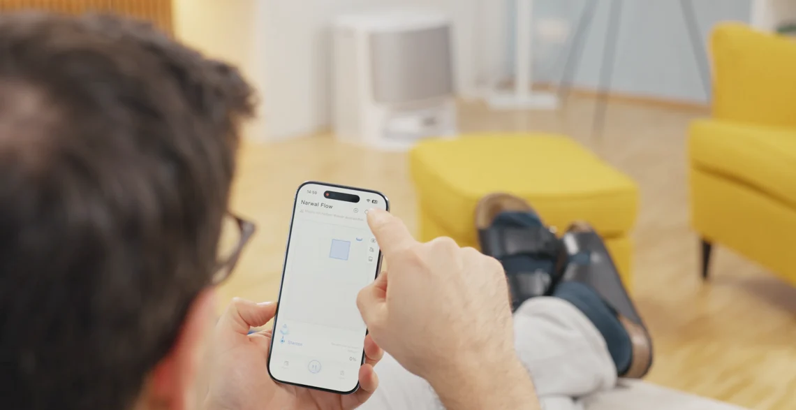 Die App des Narwal Flow bietet ausreichend Funktionen für den täglichen Gebrauch!