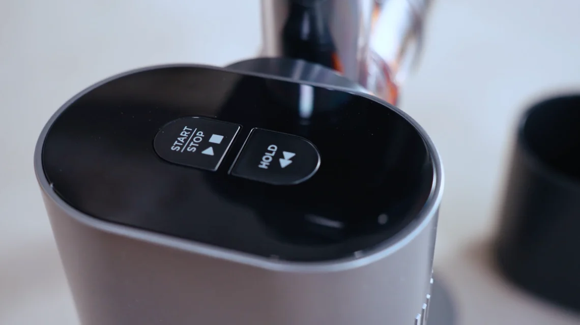 Das Menüfeld des Ninja Slow Juicers