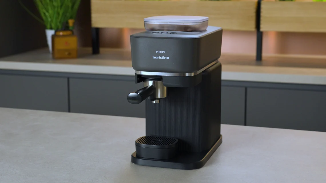 Die Philips Baristina ist kompakt und sieht optisch ansprechend aus.