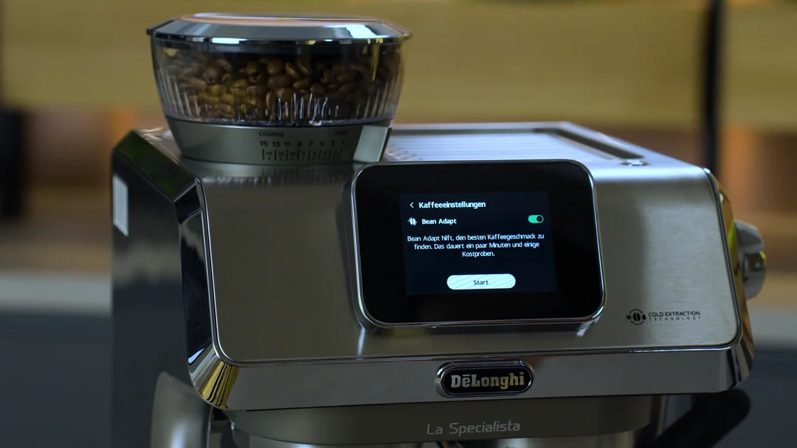 Die Bean Adapt Technologie hilft dabei, die optimalen Einstellungen für die verwendeten Bohnen zu finden.