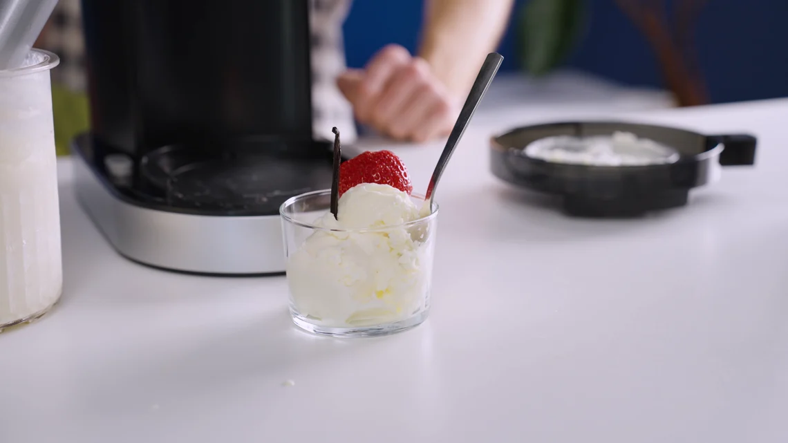 Am Ende passt es irgendwie immer. Die Ninja Creami zaubert immer gutes Eis.